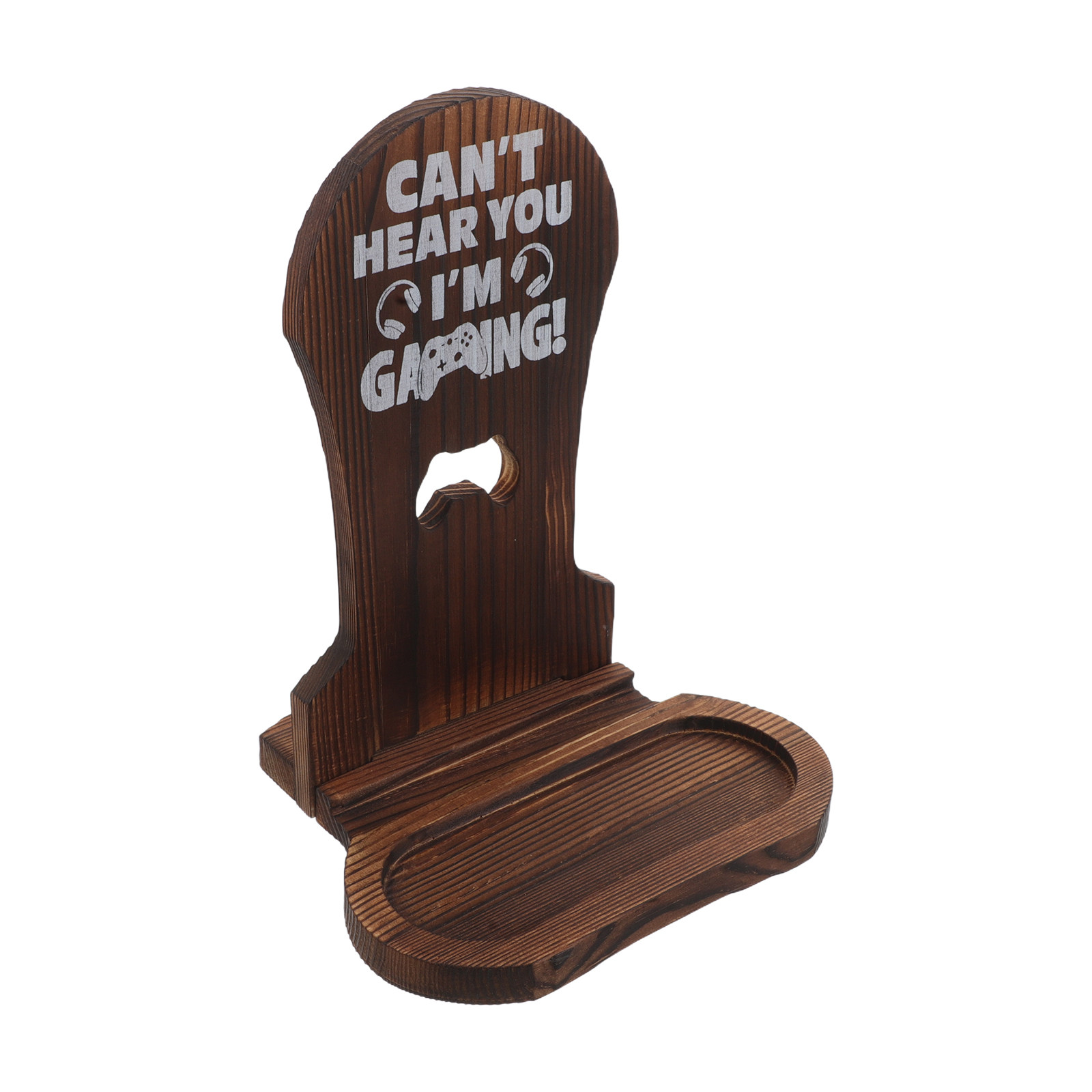 Gaming Headphone Stand Wood De - огляд і ціна Desk Setup Minimalist