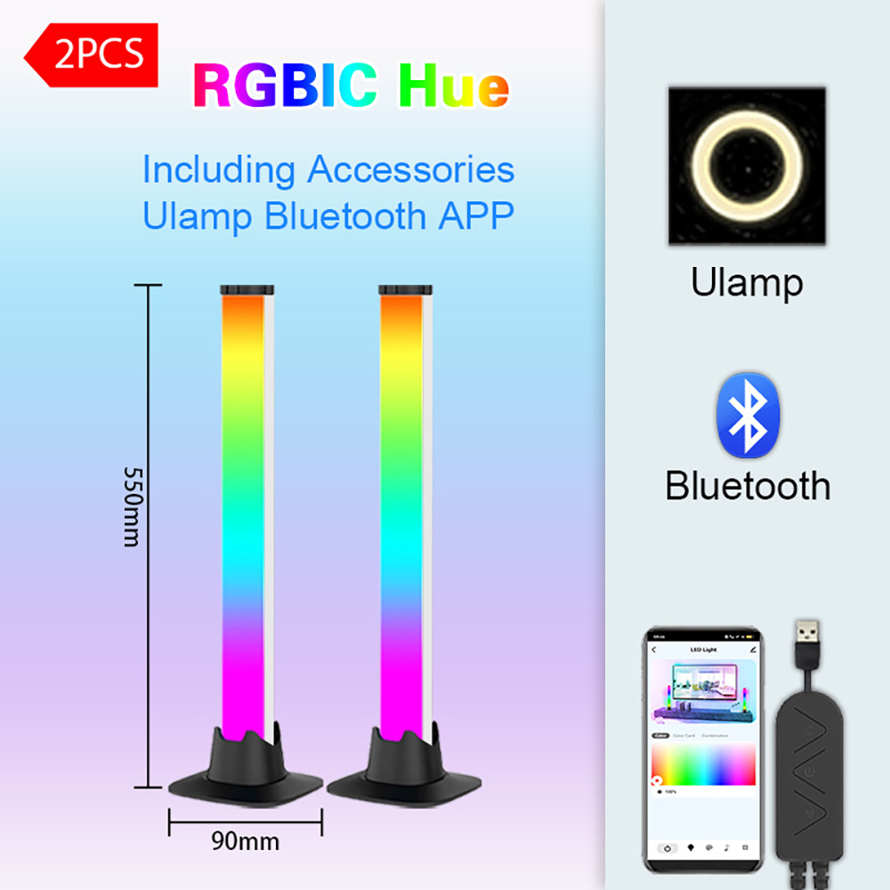 Desktop Setup RGB LED Lights B - огляд і ціна Desk Setup With Tv
