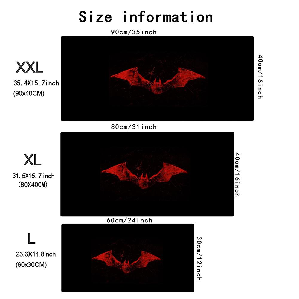 Dark Red Bat Pattern Large Gam - огляд і ціна Desk Setup Pc And Laptop
