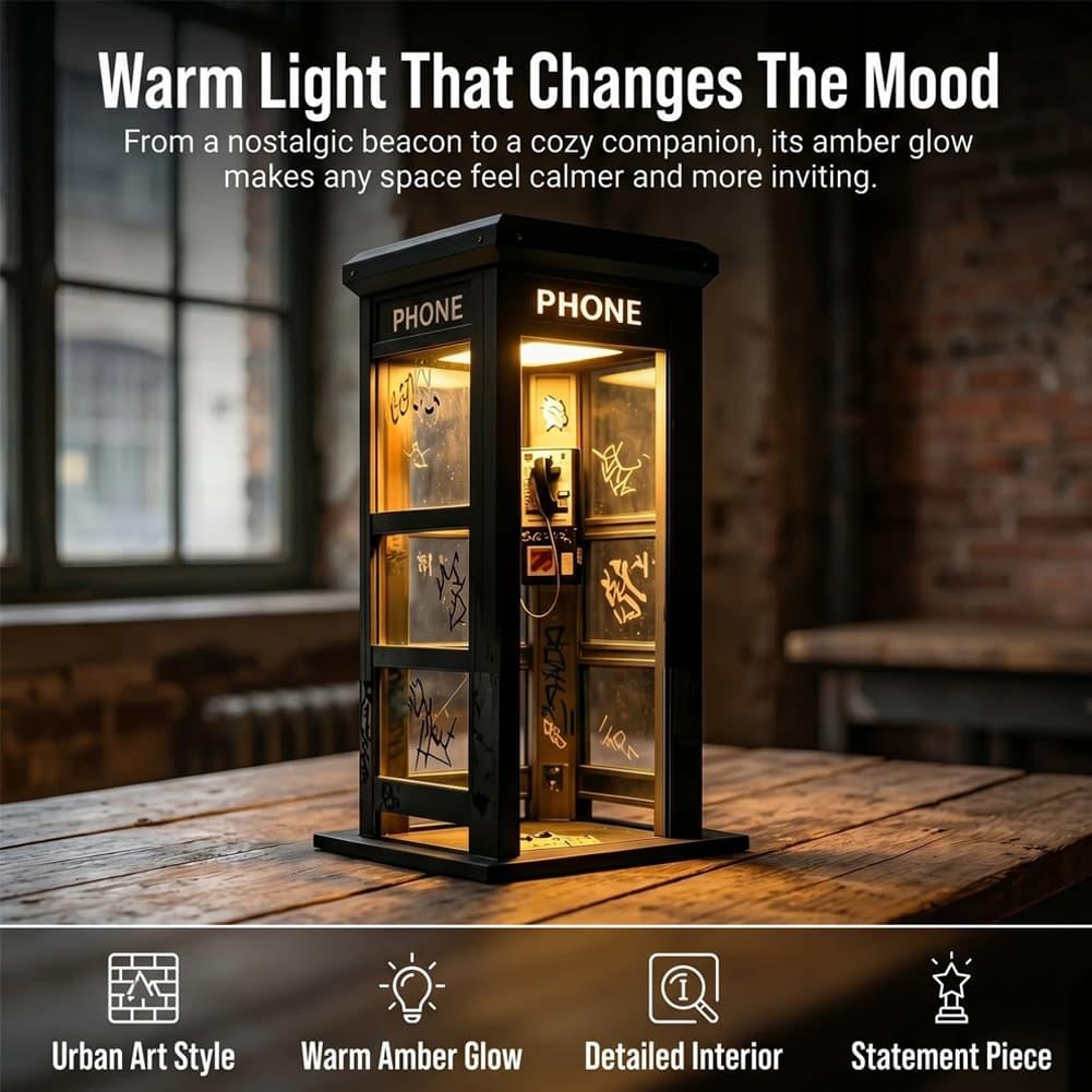 Retro Graffiti Phone Booth Tab - огляд і ціна Desk Setup Lamp