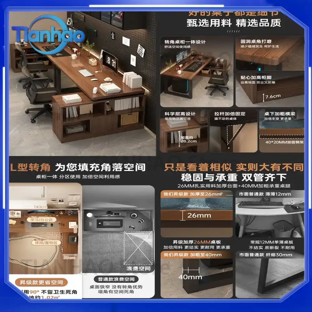 L Shaped Gaming Desk with Book - огляд і ціна Desk Setup L Shaped
