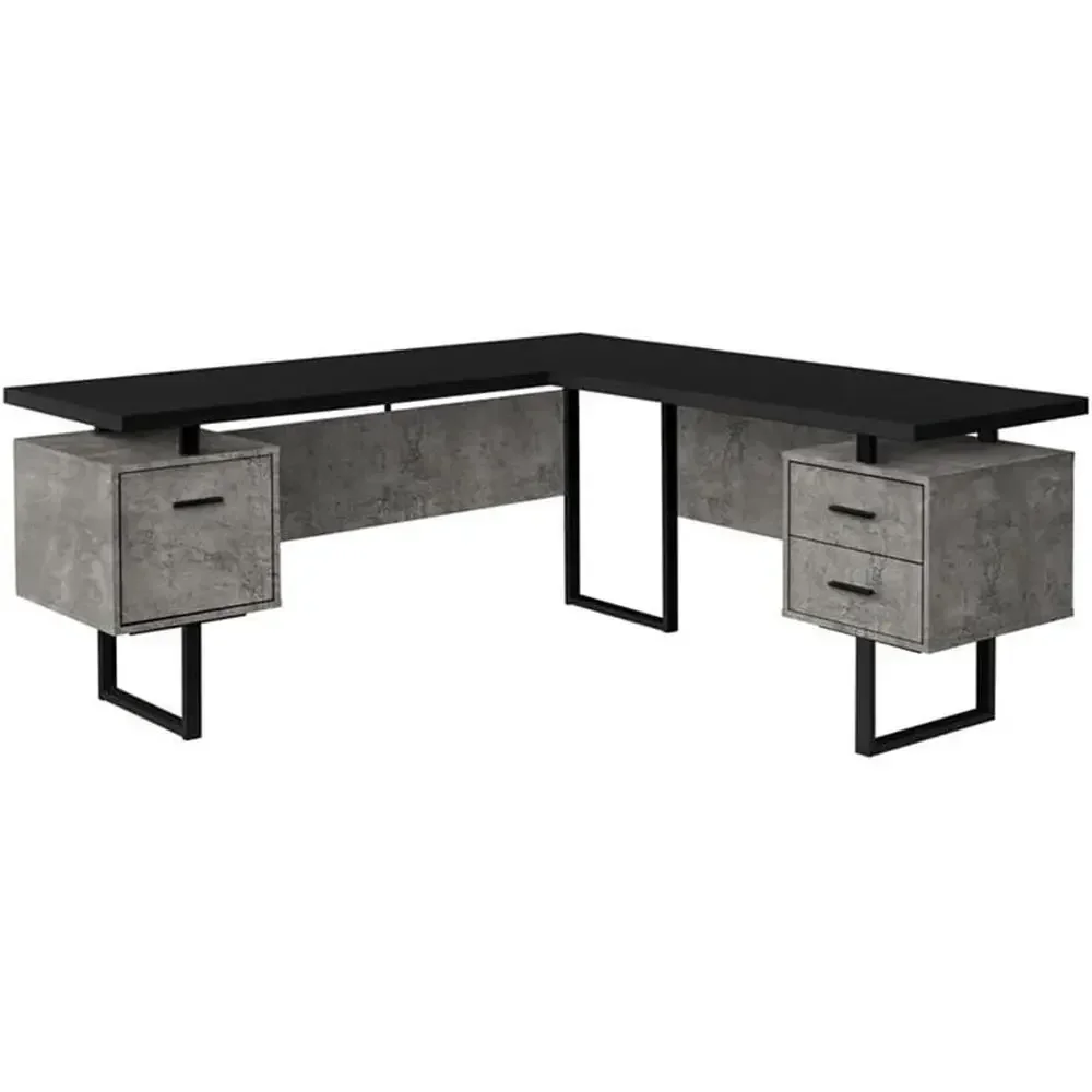 L-Shaped 70 Computer Desk with - огляд і ціна Desk Setup L Shaped
