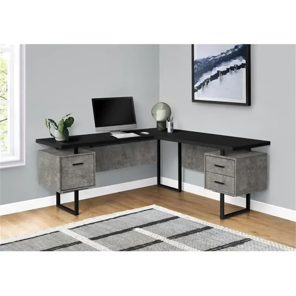 L-Shaped 70 Computer Desk with - огляд і ціна Desk Setup L Shaped