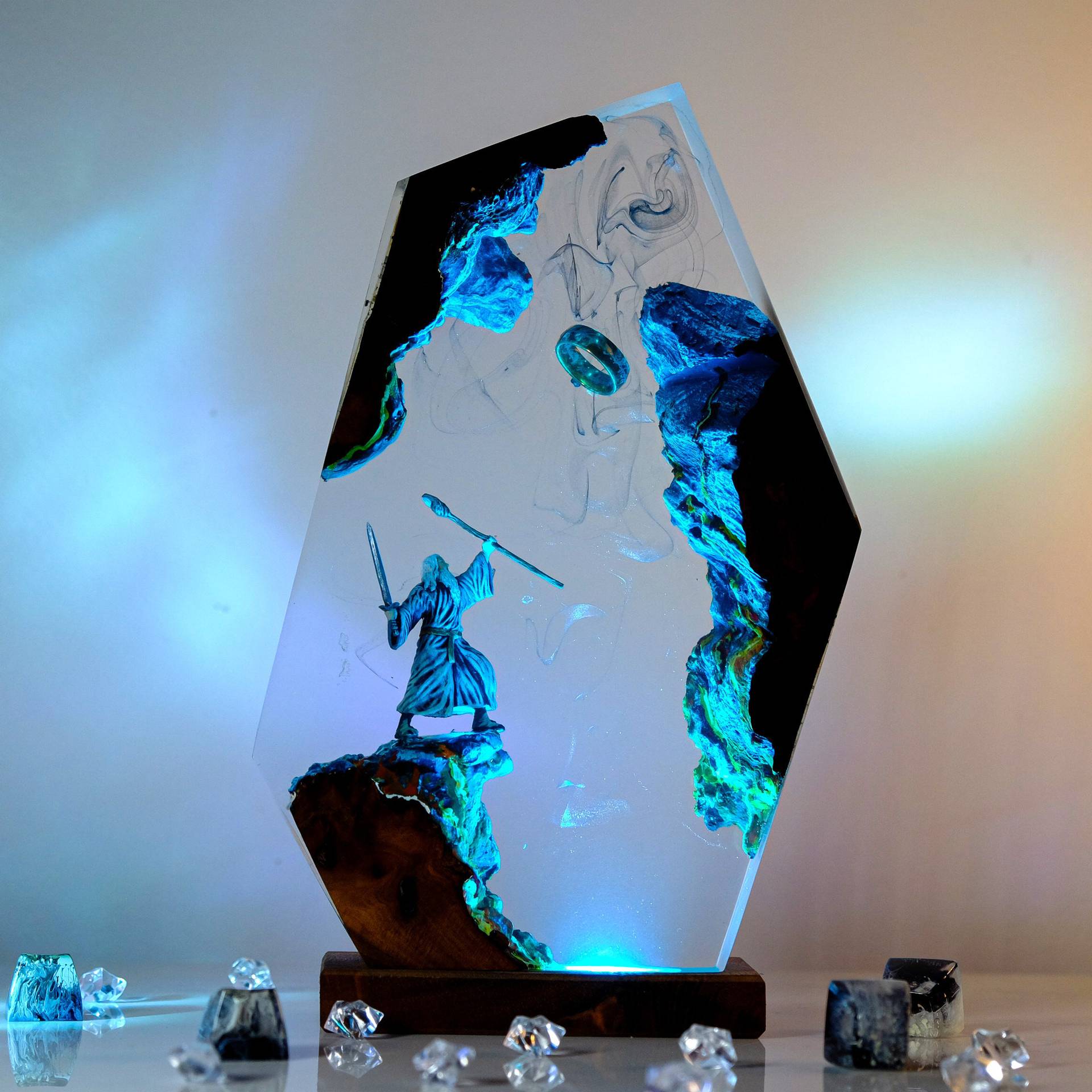 Movie Scence Figure Table Resi - огляд і ціна Desk Setup Lamp