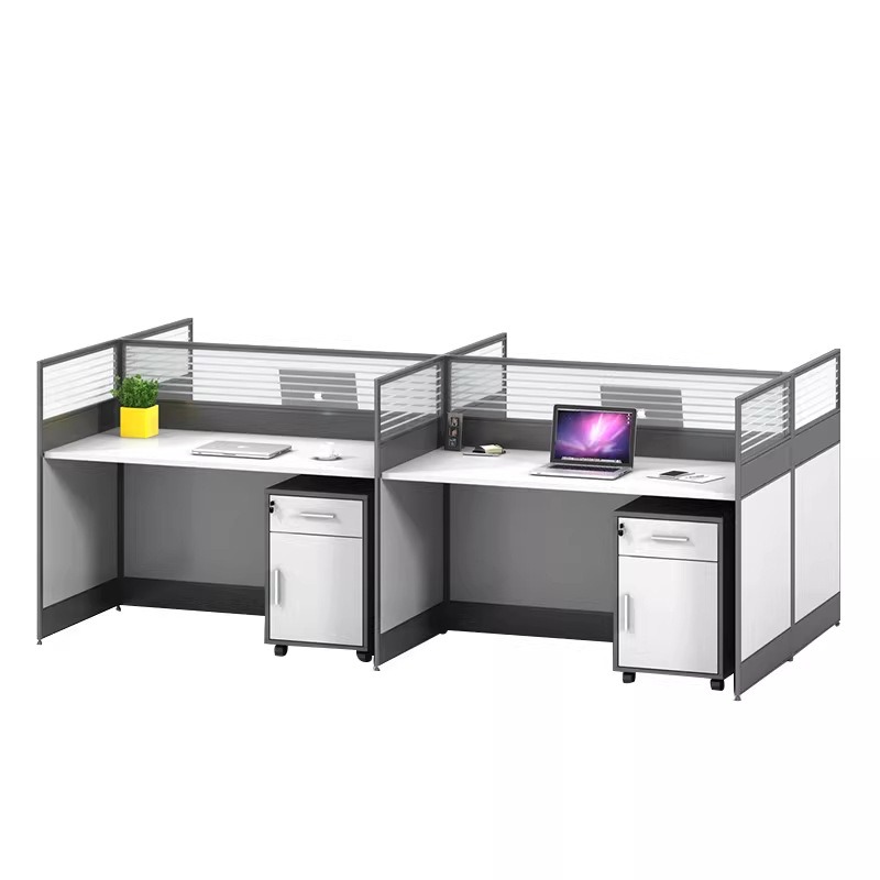 White Office Desk for 2 4 or 6 - огляд і ціна Desk Setup L Shaped