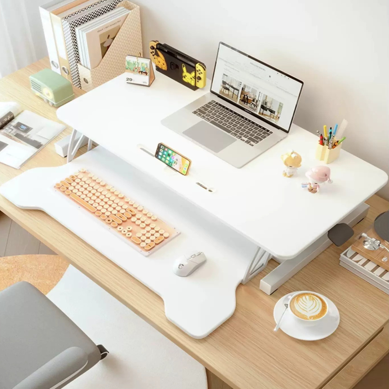 Standing Desk Riser Height Adj - огляд і ціна Desk Setup Minimalist