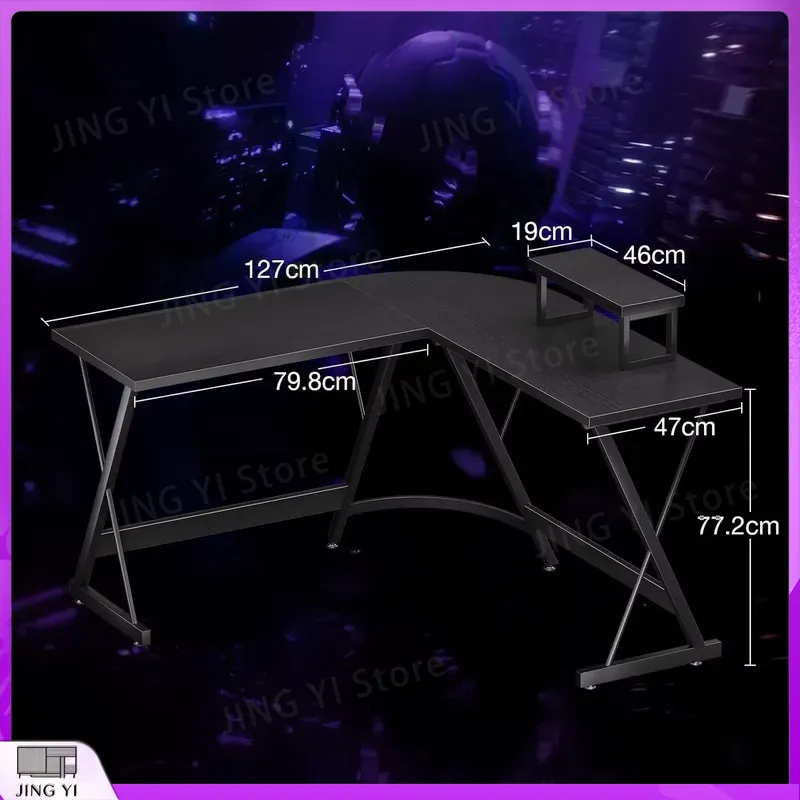 L Shaped Gaming Desk with Moni - огляд і ціна Desk Setup L Shaped