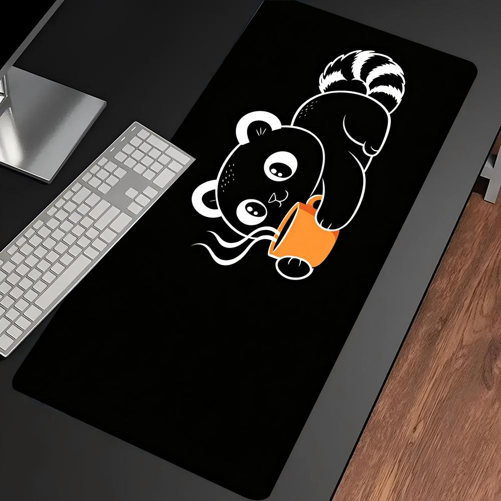 Cute Line Art Cat Hold Coffee  - огляд і ціна Desk Setup Pc And Laptop