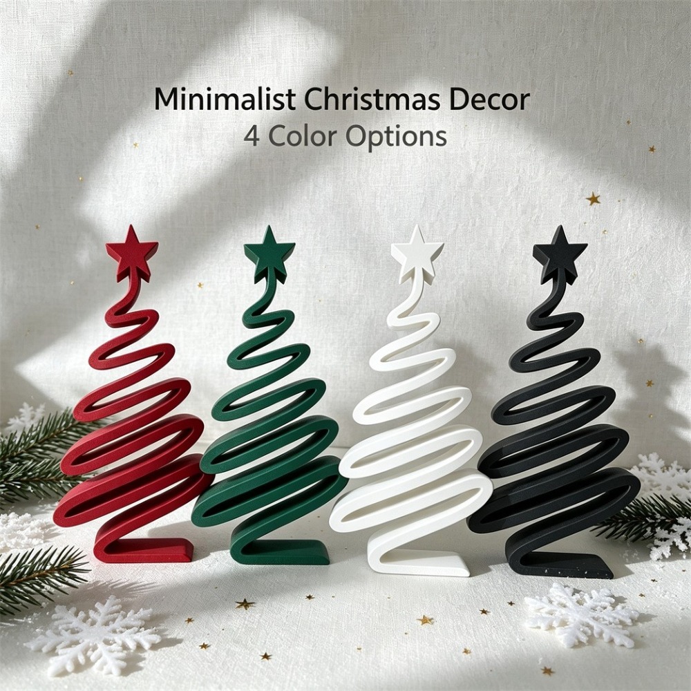 3D‑Printed Minimalist Xmas Tre - огляд і ціна Desk Setup Minimalist