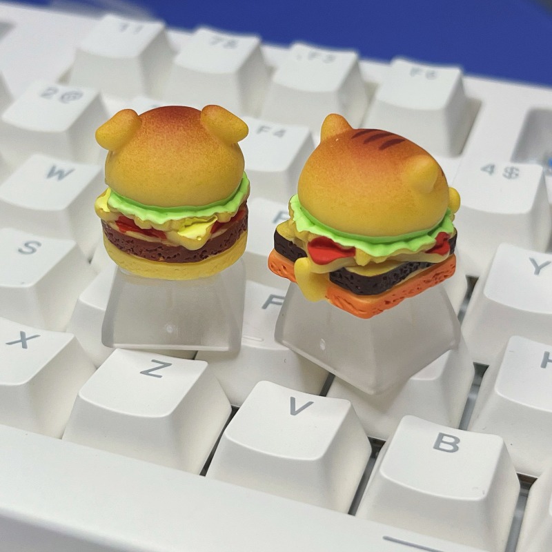 Cartoon Burger Cat Puppy Keyca - огляд і ціна Desk Setup With Tv
