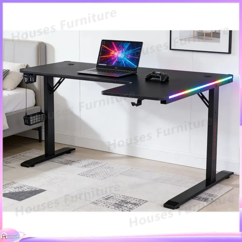 Large 160cm Gaming Desk with L - огляд і ціна Desk Setup L Shaped